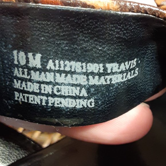 Franco Sarto 'Travis' cheetah strappy heels sz 10M - Picture 13 of 13